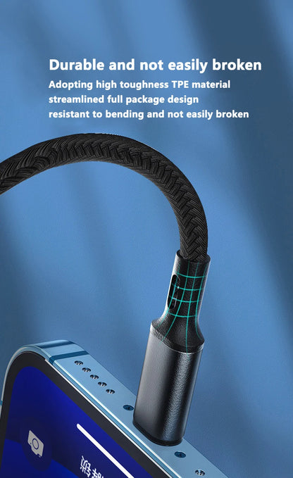 Cable cargador PD de 30 W para iPhone 14, 13, 12, 11 Pro Max, Mini, XR, XS