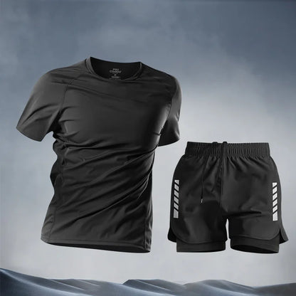 Conjuntos casuales para hombre, pantalones cortos de verano