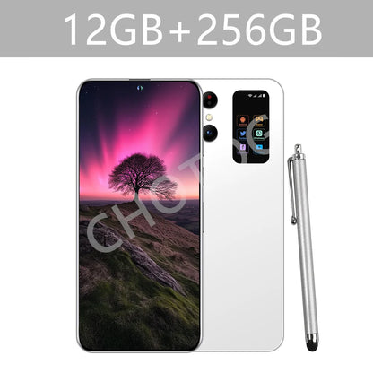 Teléfonos celulares S+ 25 Ultra Original 7.3HD 5G Dual SIM Smartphone