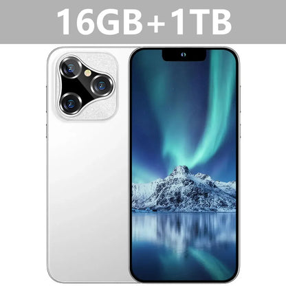 Nuevo teléfono inteligente i17 Pro Max 5G 7.0HD con doble tarjeta SIM