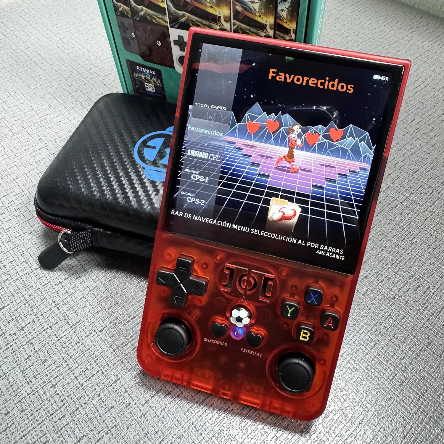 Consola de juegos R36MAX 64GB 128GB 18000+GAMES