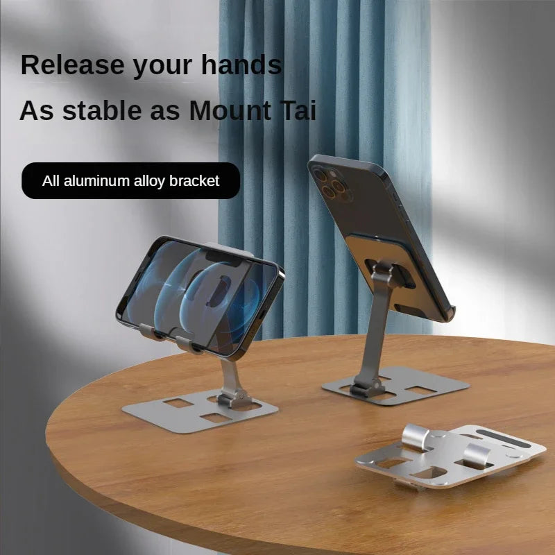 Soporte universal plegable de aleación de aluminio para teléfono de escritorio