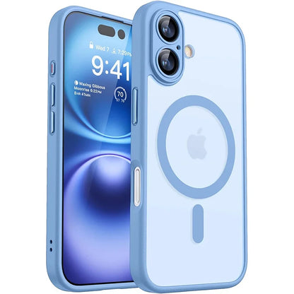 Funda Magnética de Lujo Magsafe a Prueba de Golpes para iPhone 16, 15