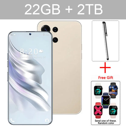 Nuevo teléfono inteligente 14T Pro original de 7,3 pulgadas, 8000 mAh, Android