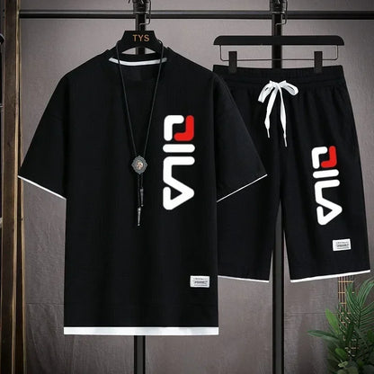Nuevo conjunto de dos piezas de camiseta y pantalones cortos