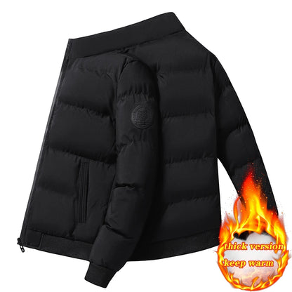 Chaqueta de algodón con cuello alto para otoño e invierno