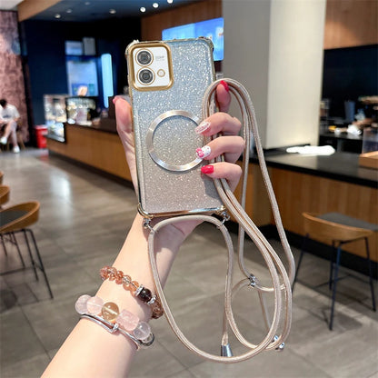 Funda magnética transparente con revestimiento para Realme 14, 14ProPlus