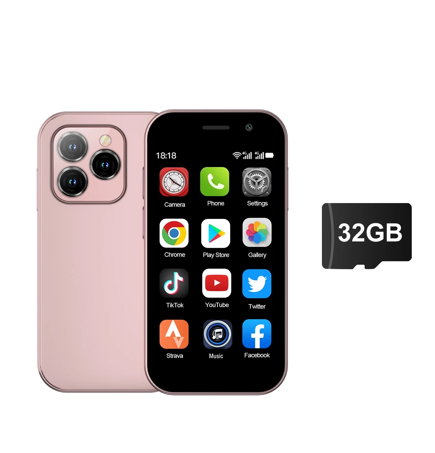 SERVO KING8000 Mini Smartphone Android 4G LTE, GPS, pantalla de 3