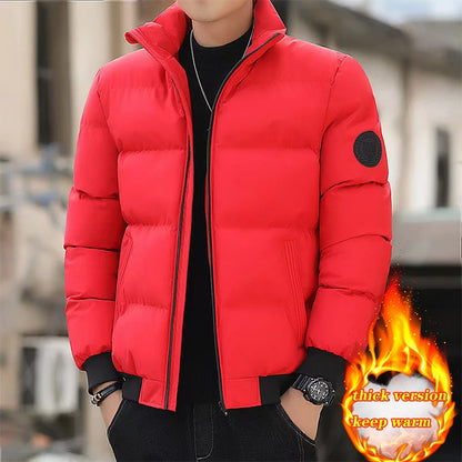 Chaqueta de algodón con cuello alto para otoño e invierno