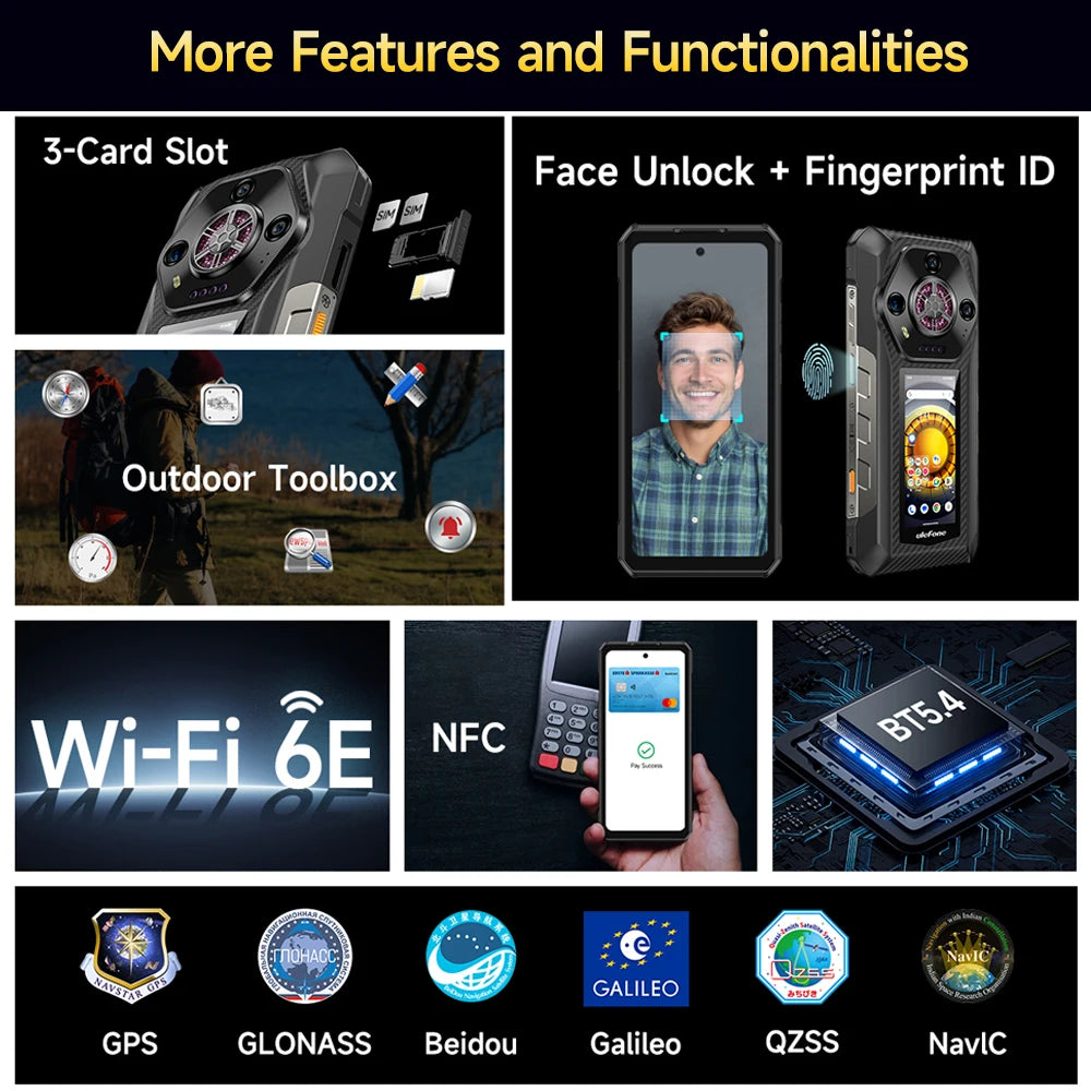 Ulefone Armor 30 Pro 5G - Teléfono robusto Android (6,95", 120 Hz, 512 GB
