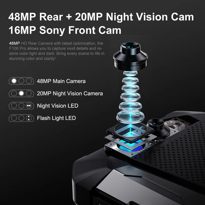 Smartphone robusto FOSSiBOT F106 Pro (8+7 GB RAM/256 GB ROM mAh)