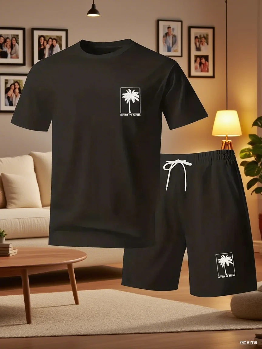 Conjunto deportivo casual para hombre, estampado de alta definición