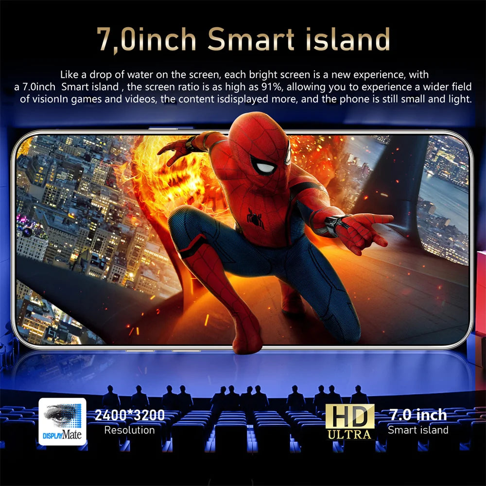 Teléfono inteligente original S26 Ultra 5G 7.0HD Snapdragon 888, tarjeta SIM
