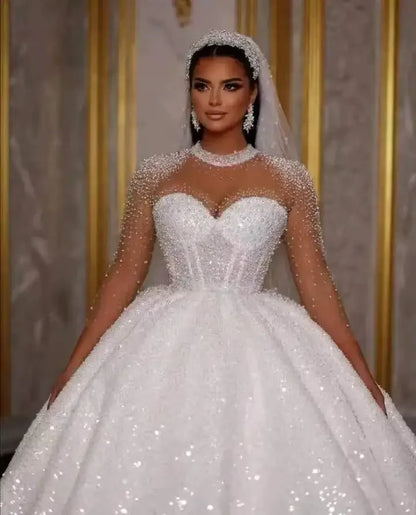 Vestidos de novia africanos brillantes personalizados 2025