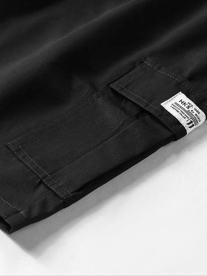 Pantalones cortos deportivos casuales lisos para hombre