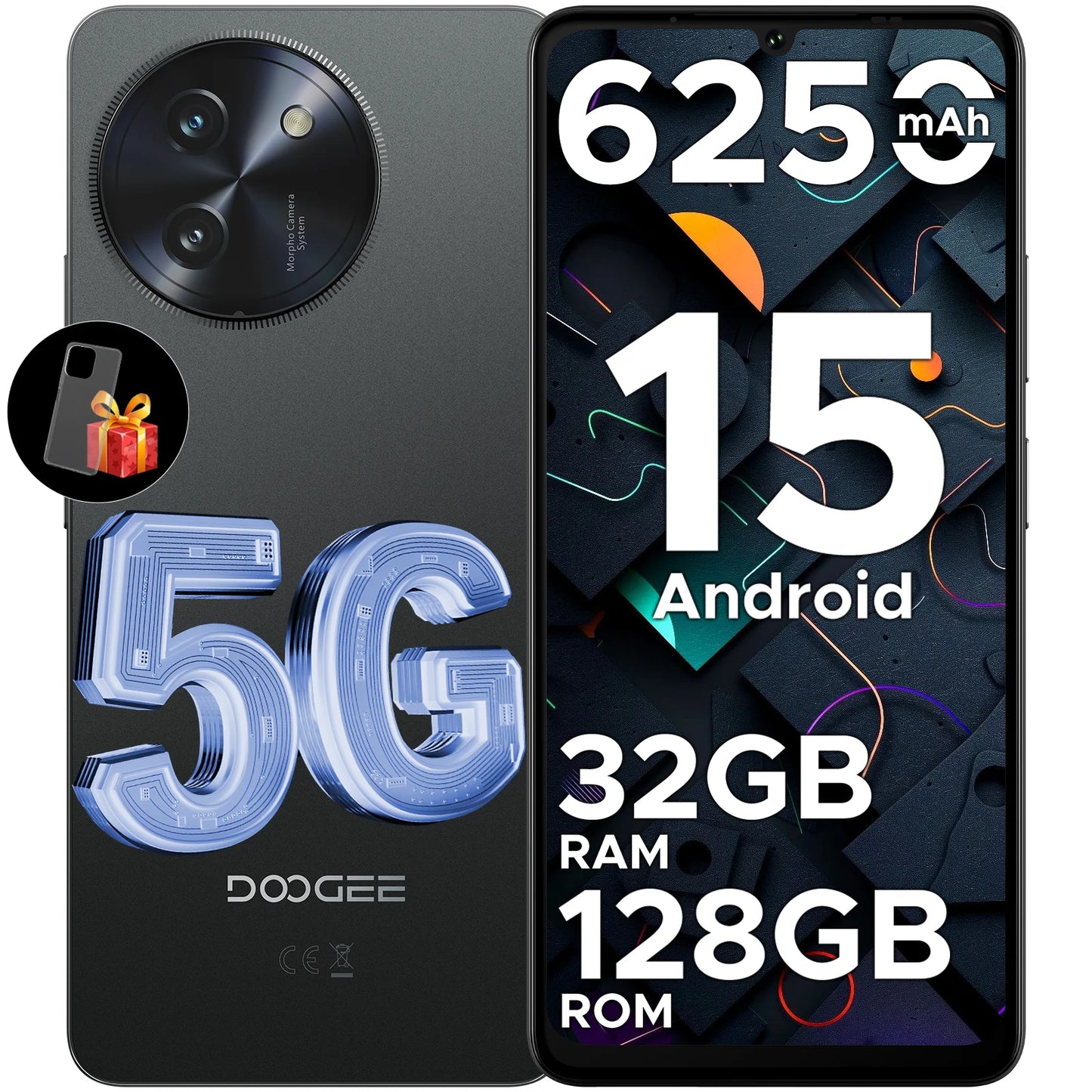 Doogee Note 59 5G Smartphone 6.75" 120Hz 32 GB RAM (8+24 GB) 128 GB ROM