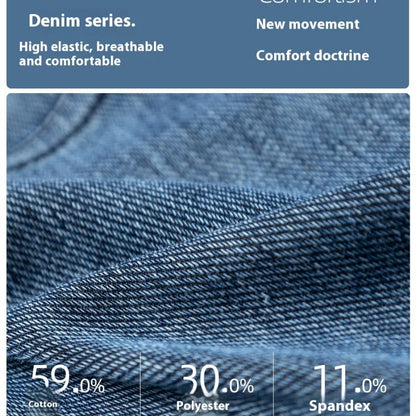 Pantalones vaqueros anchos de talla grande para mujer