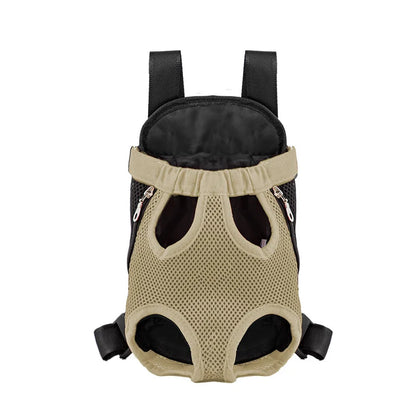 Bolsa de transporte ajustable para gatos, mochila de doble hombro para mascota