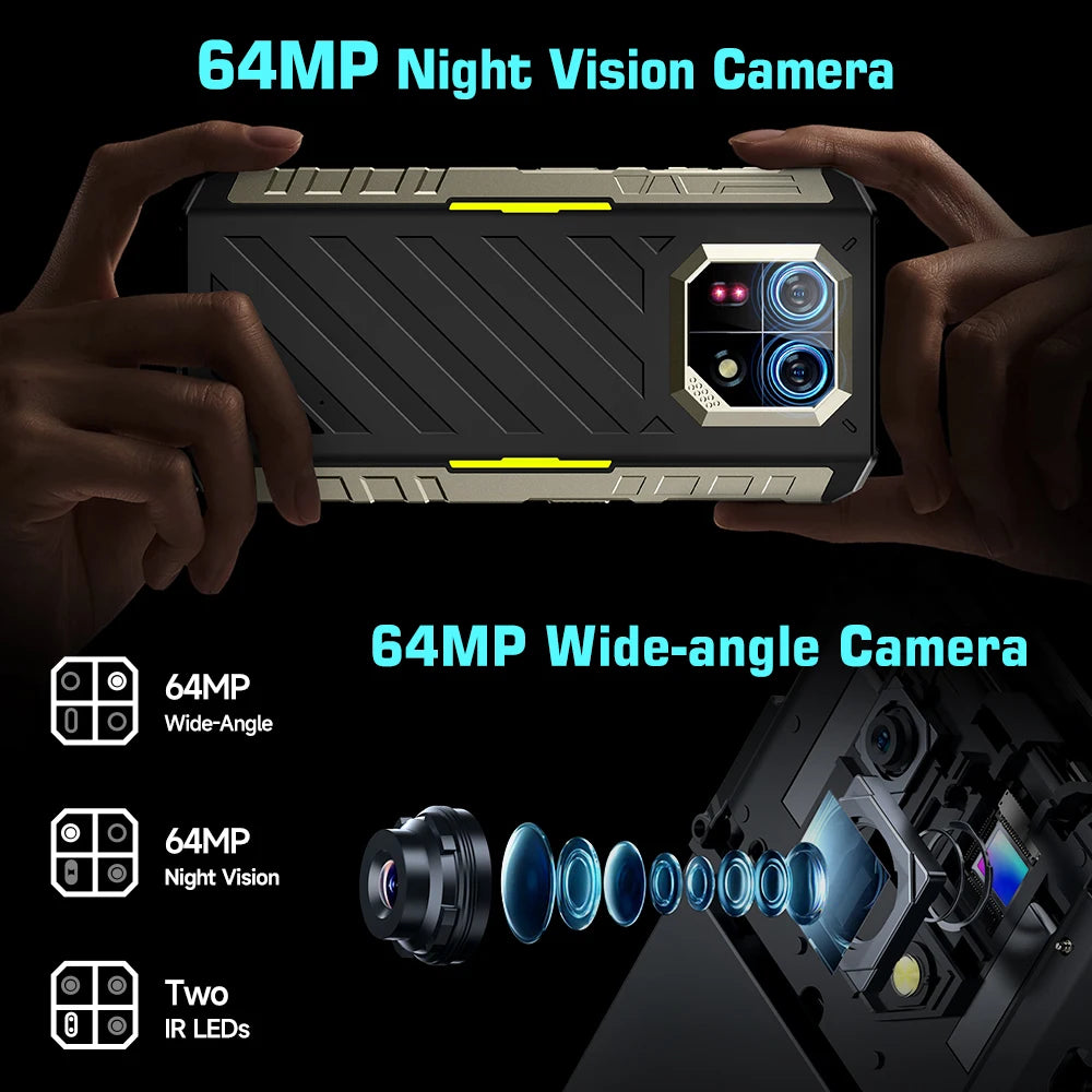 Ulefone Armor 22 Android 13, 16 GB (8+8 GB de RAM), 128 GB/256 GB de ROM