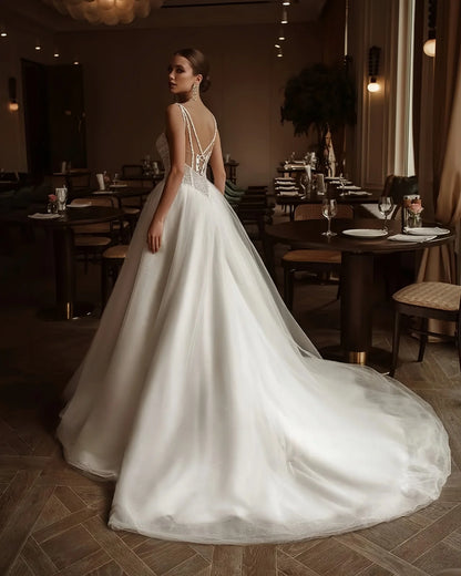 Vestidos de novia con brillo, encantadores vestidos de novia con cuentas