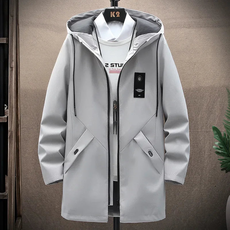 Chaqueta con capucha para hombre, nueva chaqueta de otoño 2025