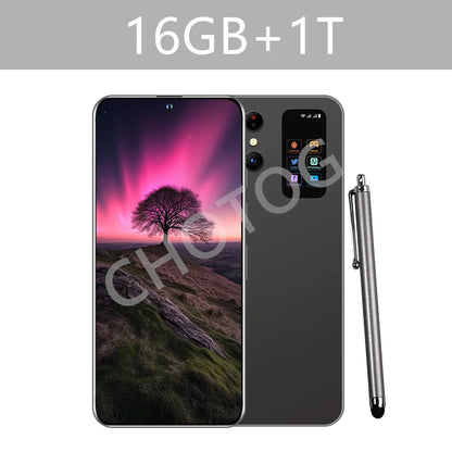 Teléfonos celulares S+ 25 Ultra Original 7.3HD 5G Dual SIM Smartphone