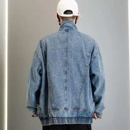 Chaqueta vaquera para hombre, primavera otoño