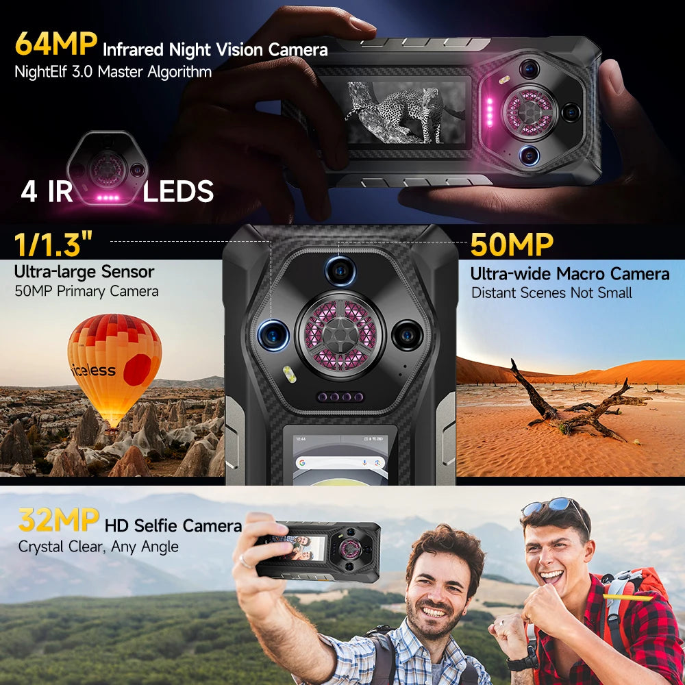 Ulefone Armor 30 Pro 5G - Teléfono robusto Android (6,95", 120 Hz, 512 GB