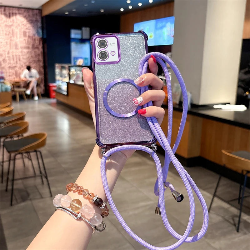 Funda magnética transparente con revestimiento para Realme 14, 14ProPlus
