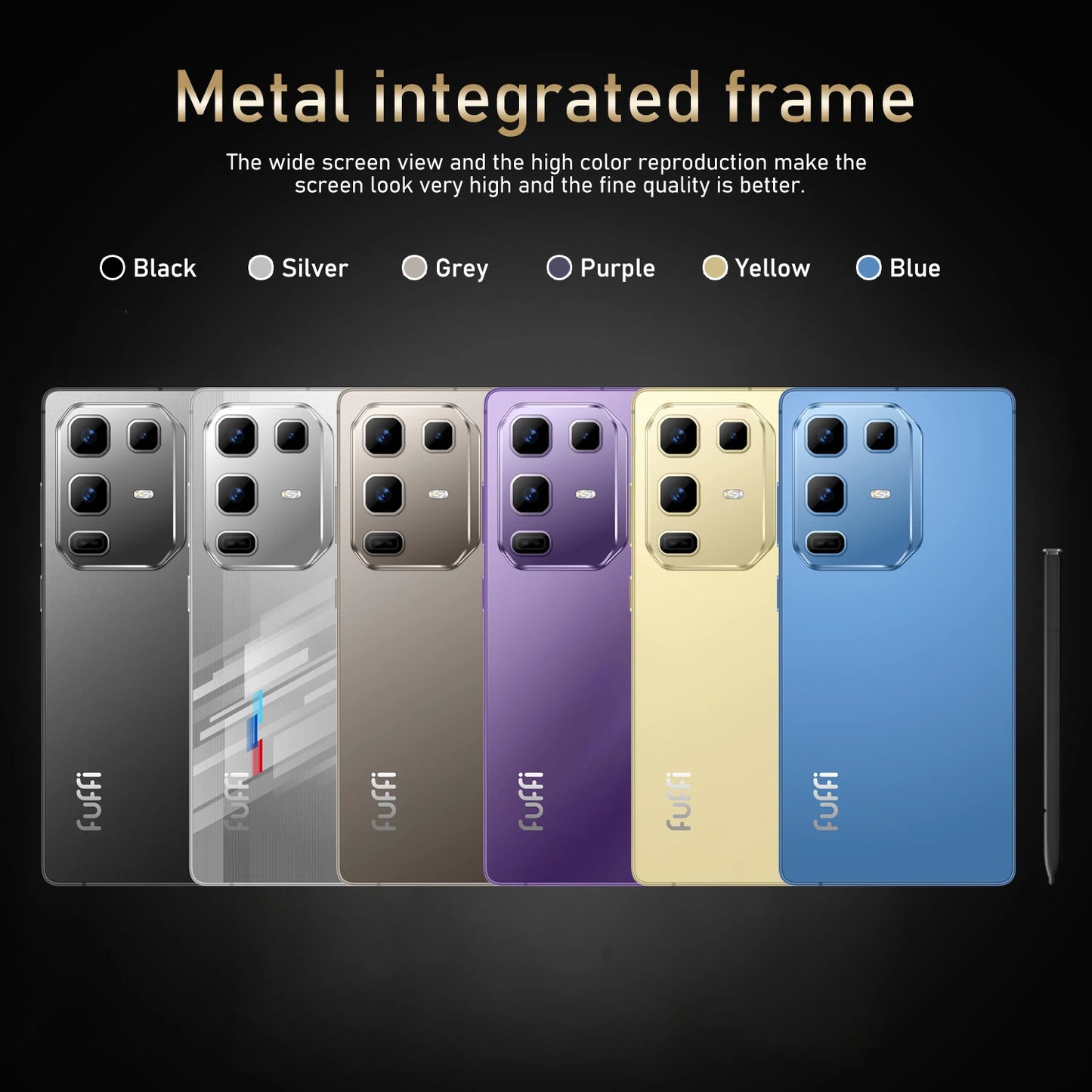 Teléfono inteligente FUFFI S24 Pro, Android 12, pantalla de 6,8 pulgadas