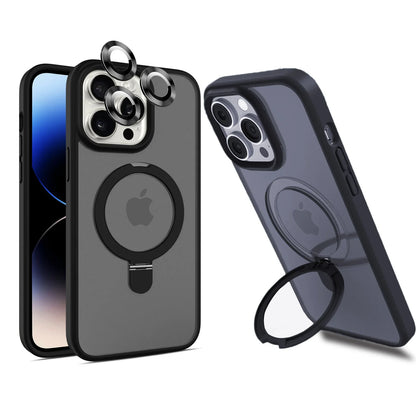 Funda magnética para teléfono móvil con soporte de anillo para iPhone 16,
