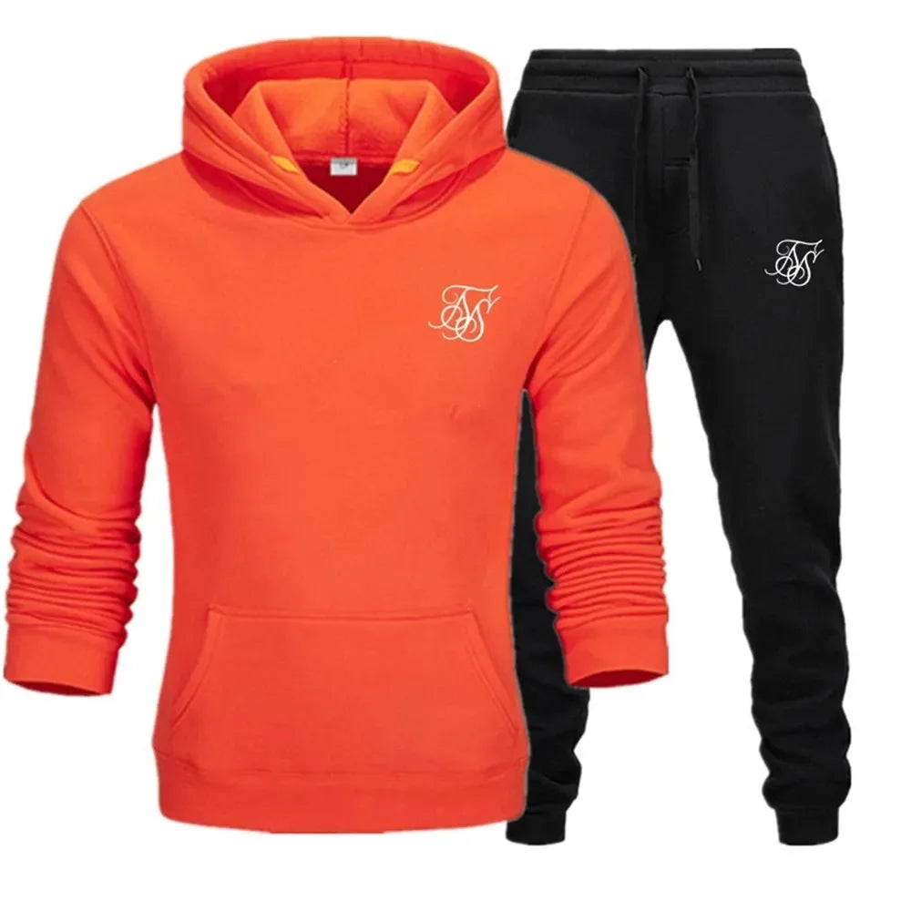 Conjunto deportivo de 2 piezas para hombre, chándal ajustado