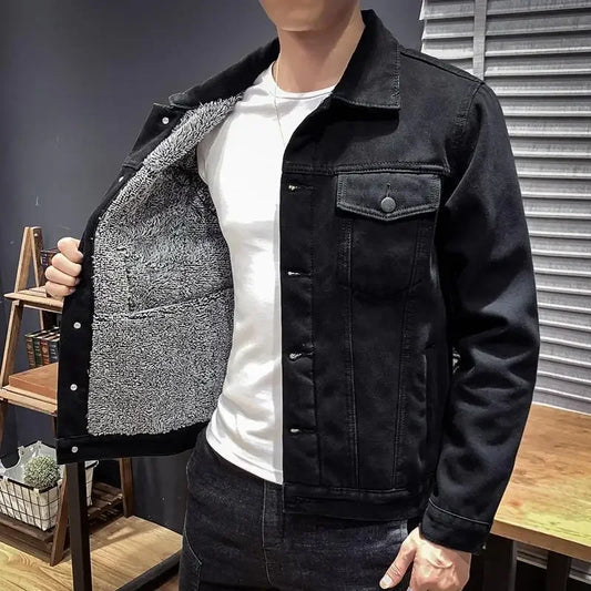 Abrigos vaqueros para hombre, chaqueta vaquera