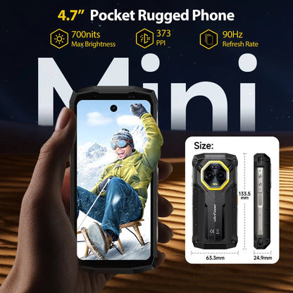 Teléfono robusto Ulefone Armor Mini 20 Pro 5G de 4,7 pulgadas, Android 14