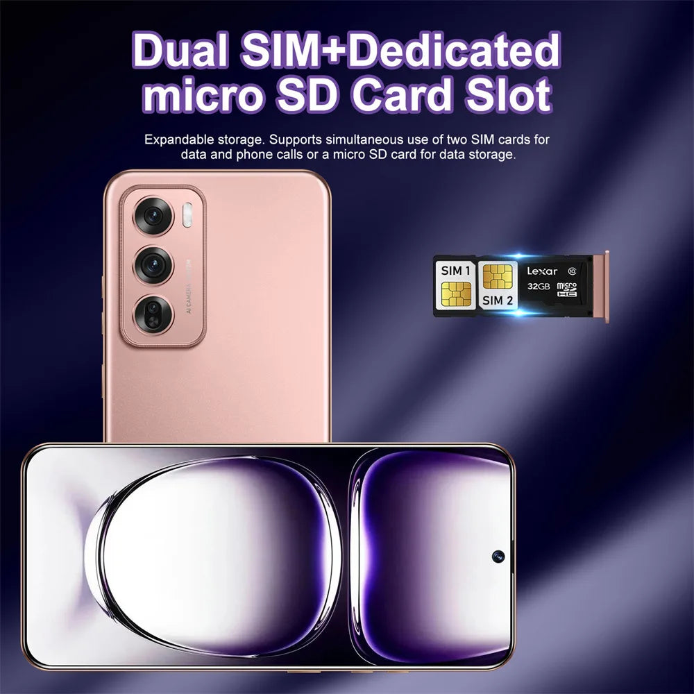 Nuevos teléfonos móviles originales Reno 12 Pro 5G, versión global barata