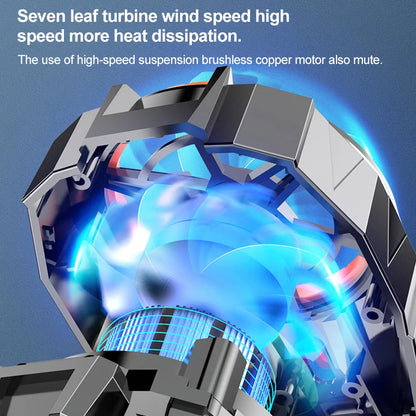 Enfriador de teléfono móvil, ventilador portátil recargable para juegos