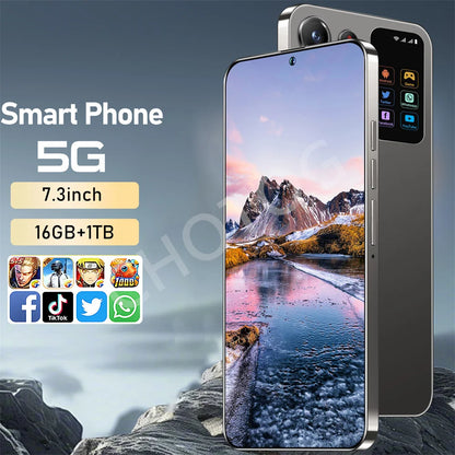 Teléfono inteligente SMS 24 Ultra original de 2025, pantalla de 7,3