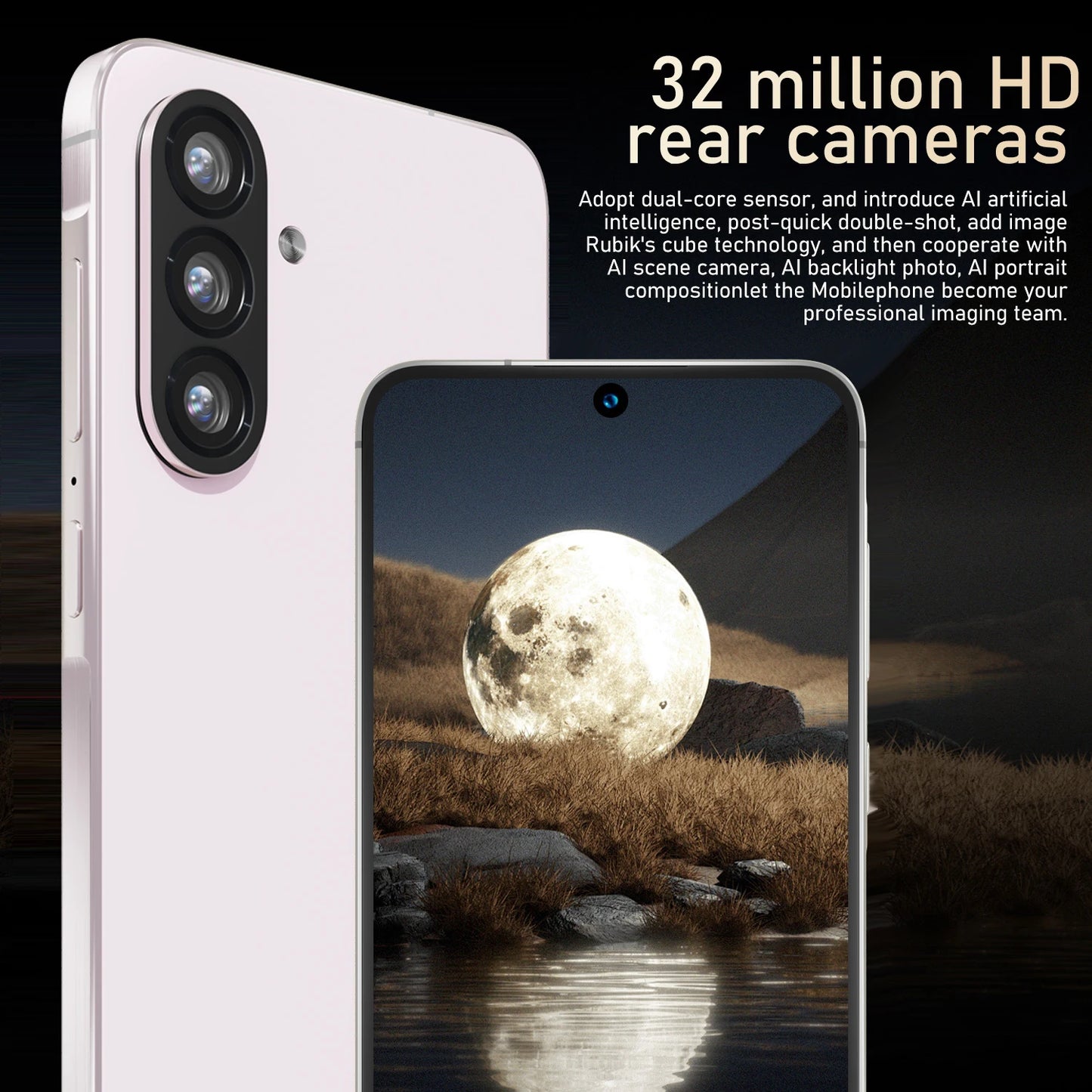 Versión global A56 Smartphone Android, 6.8 pulgadas, 12 GB de RAM