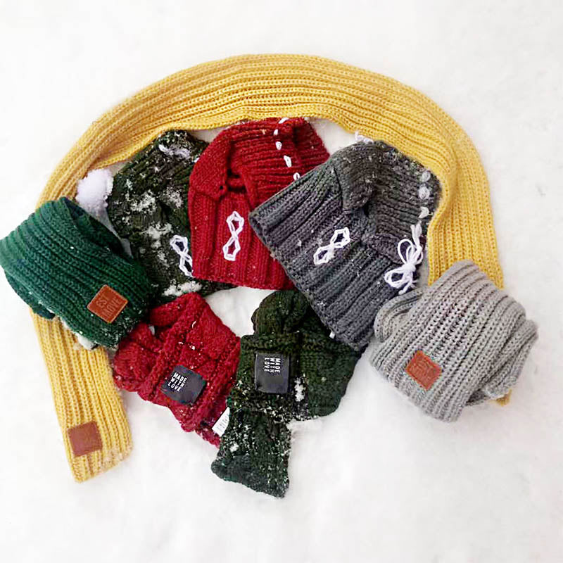 Gorro de invierno para mascotas, gorro navideño para perros