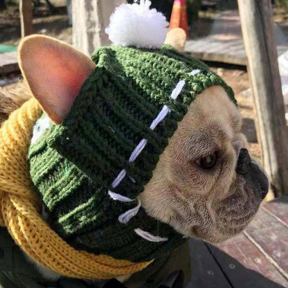 Gorro de invierno para mascotas, gorro navideño para perros