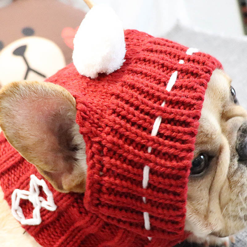 Gorro de invierno para mascotas, gorro navideño para perros