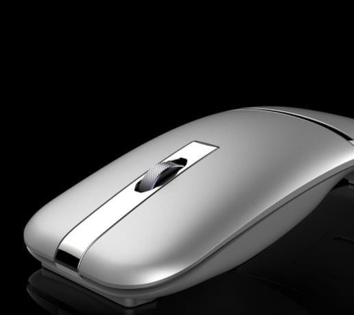 Ratón inalámbrico Bluetooth de modo dual, recargable, ultrafino